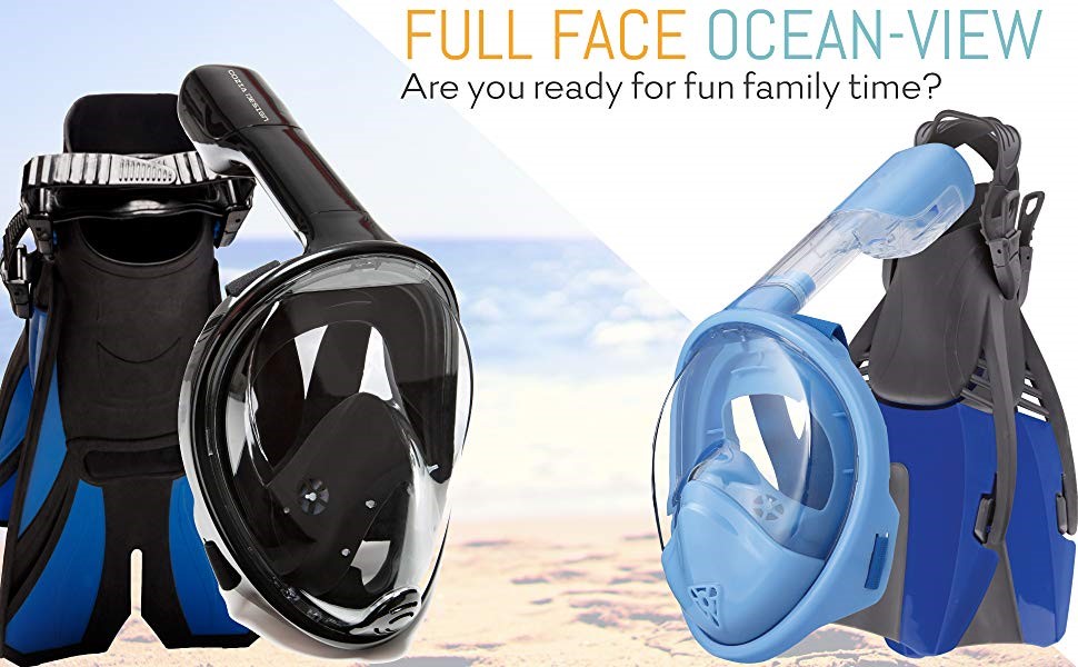 snorkel mask, snorkel mask kids, full face snorkel